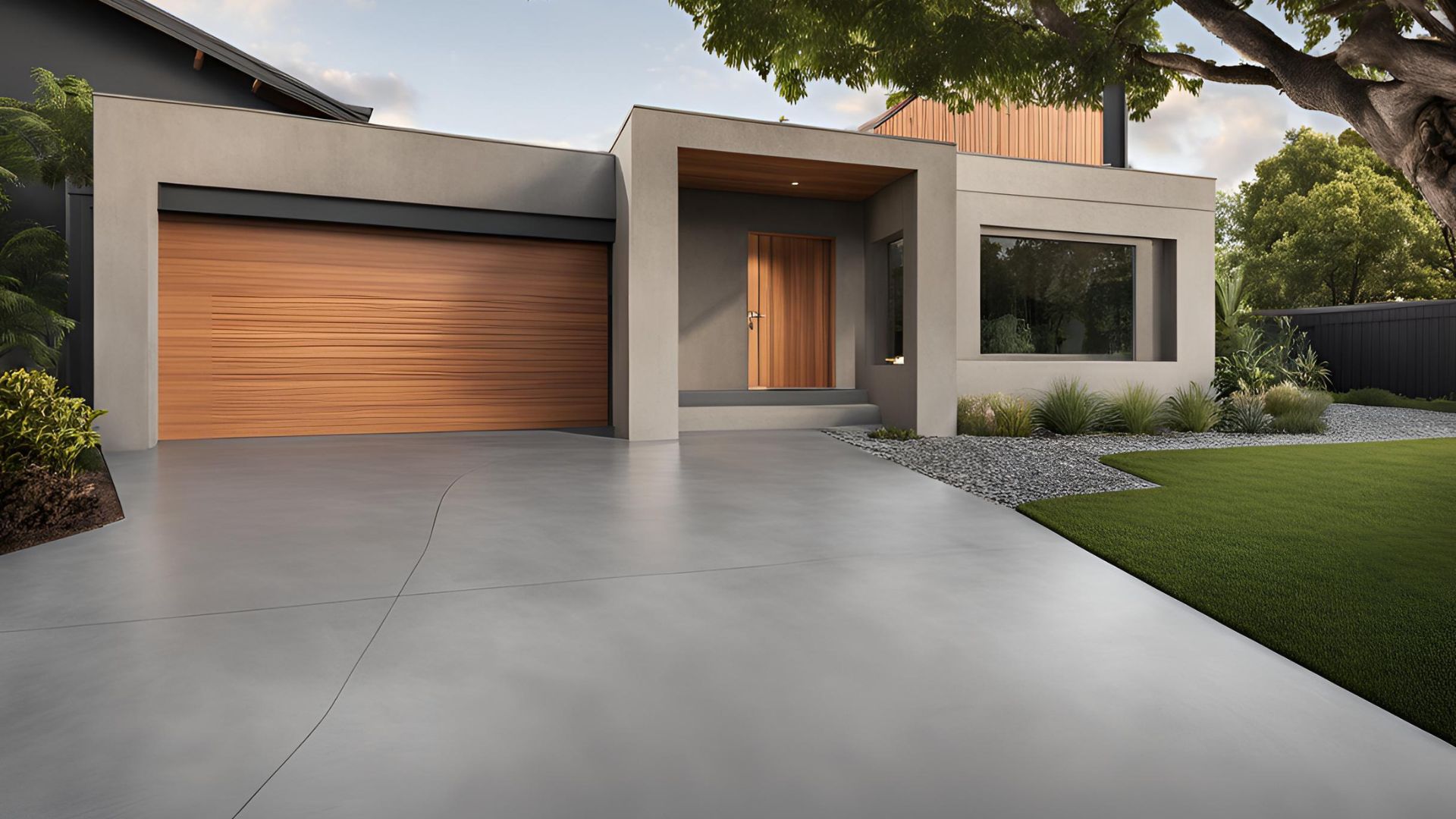 A smooth power floated driveway in Gloucester